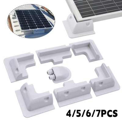 Solar Modul Panel Montage Halterung Halter Befestigung Dach Wohnmobil Boot Set - Bild 1 von 4