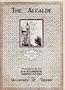 THE ALCALDE - EX-STUDENTS ASSOCIATION University of Texas - January 1930 - Imagen 1 de 4