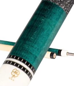 McDermott GS05C2 COTM Feb 2022 Two-Piece Teal Stained Billiards Pool Cue Stick - Picture 1 of 3