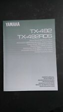 YAMAHA  TX-492 / TX-492RDS    MANUEL D'ORIGINE