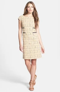 NWT Tory Burch Evie Dress Woven Cotton and Linen Sheath $375 – 8 - Picture 1 of 5