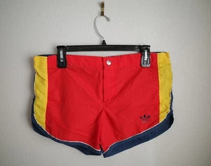 Vintage 70s 80s Adidas Trefoil Lined Running Soccer Tennis Athletic Shorts Sz 32 - Picture 1 of 4