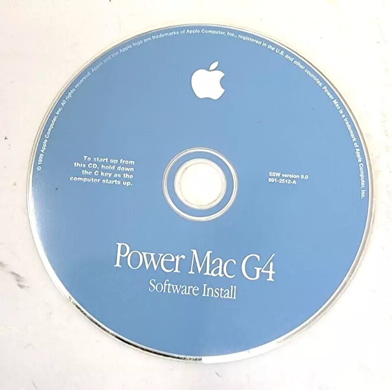 1999 Macintosh Mac Power Mac G4 9.0 System Software Restore CD Disc (REAED PLZ) - Image 1 of 2