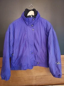 Vintage Women sz 14 OBERMEYER emboridery floral purple ski winter coat jacket - Picture 1 of 19