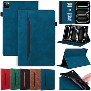 Shockproof Wallet Leather Case Cover For iPad Pro 13" 11" M4 Air 13" 11" M3 2025 - Picture 1 of 17