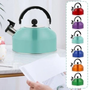 Whistling Kettle StainlessSteel Camping Kettle for Gas Stove & Induction Hob۞ - Picture 1 of 16