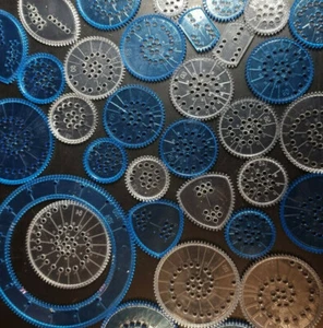 Spirograph Clear & Blue Cogs Spare/Replacement Pieces Pick Your Individual Parts - Picture 1 of 49