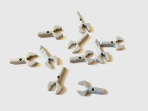 LEGO Parts: Mechanical Claw, Part # 48729b, Light Bluish Gray - 10 Pcs - Picture 1 of 1