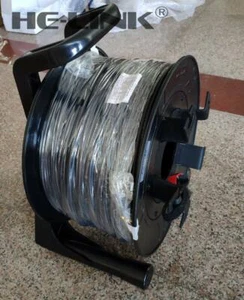 300M LC-LC Outdoor Armored Singlemode 12 Strands with Fiber Tactical Cable Reel - Picture 1 of 3