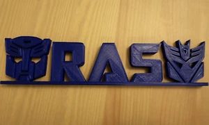Transformers Name Plate / Cake Topper - Picture 1 of 5