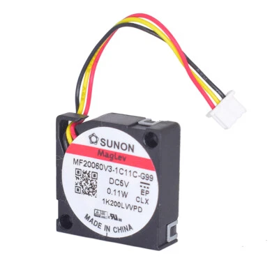 1pc Sunon MF20060V3-1C11C-G99 5V 0.11W 2006 20mm 3-pin CPU DC Cooling Blower Fan - Image 1 of 4