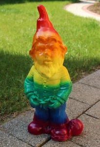 Enano De Jardín Figura De Jardín Decoración Prisionero Arcoíris LGBTQ+ H 36 cm - Imagen 1 de 4