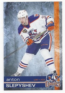 2015-16 Bakersfield Condors (AHL) Anton Slepyshev postcard (CSKA Moskva)
