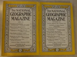 THE NATIONAL GEOGRAPHIC 1955 MAGAZINES APRIL & SEPTEMBER NO MAP SUPPLEMENTS - Picture 1 of 14