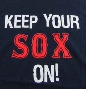 GATORS PUB Slatersville, RI "Keep Your Sox On" Red Sox Fan T Shirt Size L (NWOT) - Picture 1 of 7