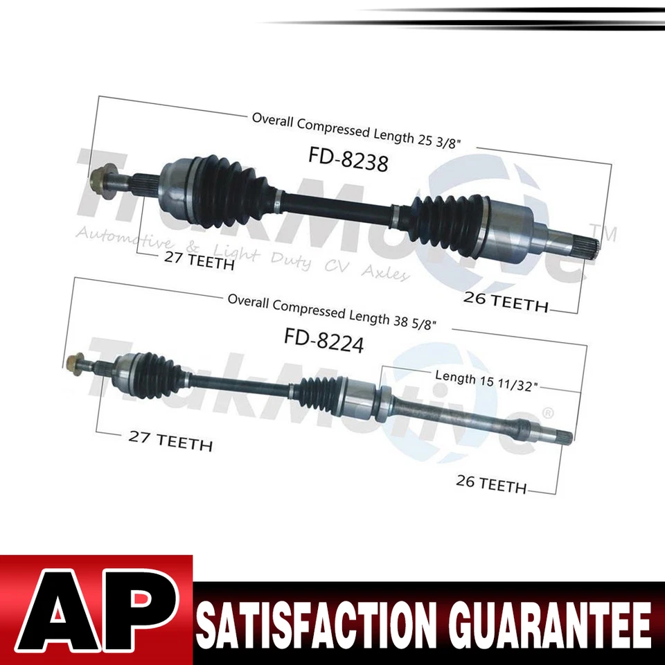Par de juntas delanteras de eje Surtrack CV para Ford Focus manual VIN 2 2013 2014 Foto 1 de 4