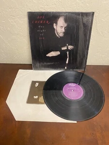 JOE COCKER "One Night Of Sin" Original VINYL LP from 1989 (CAPITOL C1-92861) VG - Picture 1 of 7