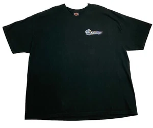 T-shirt vintage Harley Davidson RK Stratman uomo 3XL 100% cotone nero made in USA - Foto 1 di 10