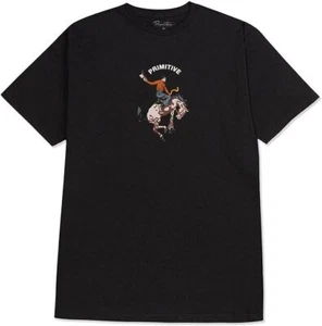 Primitive Skateboarding Men's Badlands Black Short Sleeve T Shirt - Picture 1 of 4