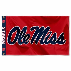 Ole Miss Printed Header 3x5 Foot Premium Flag - Picture 1 of 6