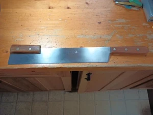 ECCELLENTE COLTELLO VINTAGE DEXTER S29113 20" DOPPIO MANICO FORMAGGIO CAVOLO TRITATUTTO - Foto 1 di 9
