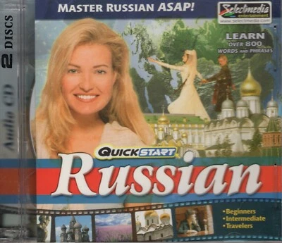QuickStart Russian - Master Russian ASAP - 2 Audio CDs (BRAND NEW) - Image 1 of 2