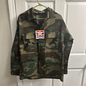 Army Woodland Camo BDU Combat Shirt Coat Jacket Medium 8415-01-084-1647 NWT - Picture 1 of 6