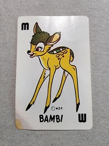 1965 Walt Disney Productions Bambi Game Card - Picture 1 of 2