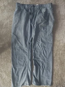 Pantalones de mezclilla para hombre Levis 569 34X32 grises pierna recta sueltos lavado medio - Imagen 1 de 9