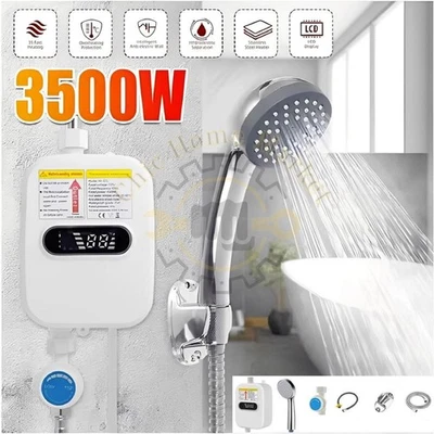 NEW 3500W Tankless Hot Water Heater Shower Electric Instant Heater Bathroom US - Image 1 of 4