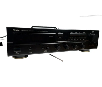 Denon DRA-345R Receiver Amplifier: Phono/Tape/AUX/Radio/ TESTED/WORKS SEE VIDEO - Image 1 of 4