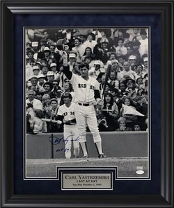Carl Yastrzemski Autograph Photo Last At Bat 23×27 New England Picture Authentic - Picture 1 of 1