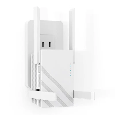 2025 1.2Gbps WiFi Extender Signal Booster, Up to 12880 sq. ft,Dual Band 5/2.4GHz - Image 1 of 4
