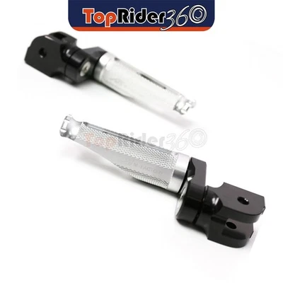 SILVER Front Foot Pegs 25mm Lower Shinobi For Yamaha MT-09 Tracer 15-20 19 18 17 - Imagem 1 de 4