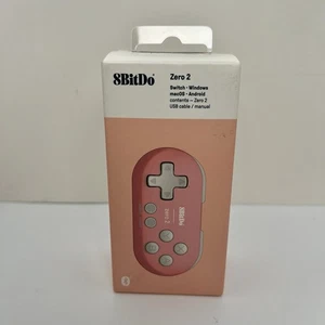 8Bitdo Zero 2 Bluetooth Wireless Gamepad Schlüsselanhänger Größe Mini Controller - Pink - Bild 1 von 4