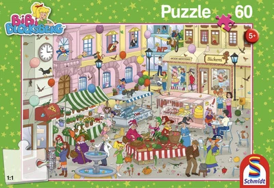 Schmidt Spiele Puzzle per Bambini: Bibi e Il Mercato Stregato, 60 Pezzi - Immagine 1 di 3