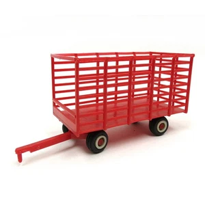 Standi Toys 1/64 Plastica Rossa Fieno Carro Con Gomma Pneumatici ST225 - Foto 1 di 2