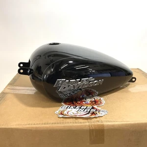 New Genuine Harley 2018Up Softail Vivid Black W/Pin Stripe Fuel Tank 61000421EDM - Picture 1 of 8