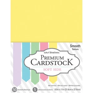 Core'dinations Value Pack Smooth Cardstock 8.5"X11" 50/Pkg-Soft Side - 3 Pack - Picture 1 of 1