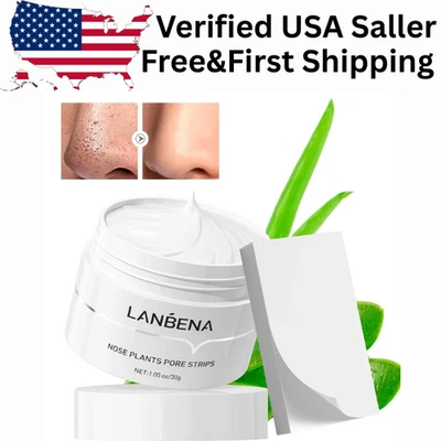 LANBENA Blackhead Remover Peel Off Mask 60 Count Deep Pore Cleansing Facial - Image 1 of 4