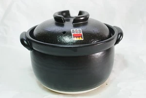 [Flauschiger Reistopf] 3 Go Cooked Doppeldeckel Yokkaichi Banko Ware Japan - Bild 1 von 4