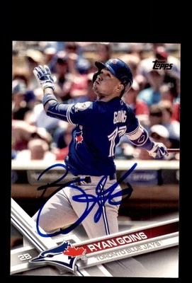 Signed Baseball Card Auto Ryan Goins 2017 Topps #700 Toronto Blue Jays - Image 1 of 2
