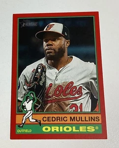 2025 Topps Heritage CEDRIC MULLINS Red Border Card #166 Baltimore Orioles - Picture 1 of 2