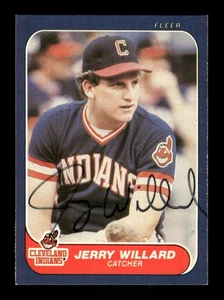 1986 Fleer 601 Jerry Willard autografo firmato centrato ASC BXCP58 - Foto 1 di 2