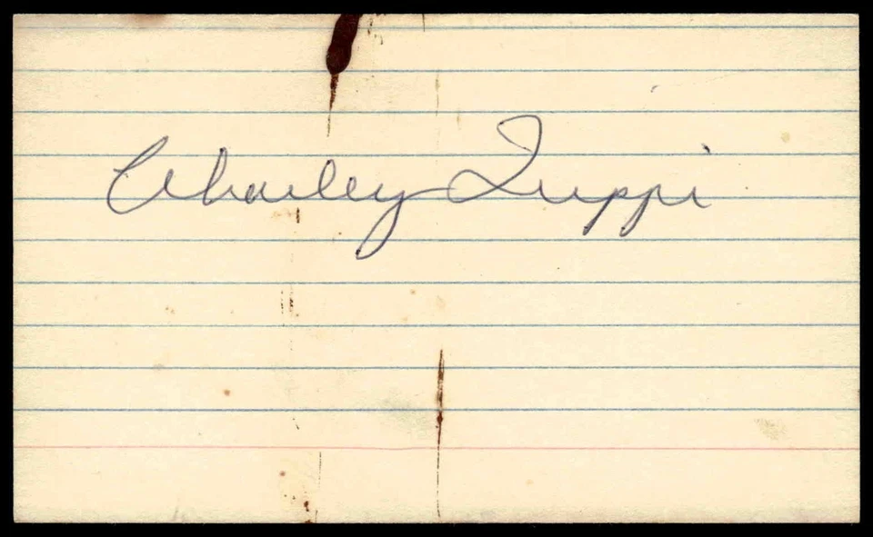 Charley Trippi Vintage Cardinals HOF Signed Auto Autographed 3x5 Index Card - Image 1 of 1