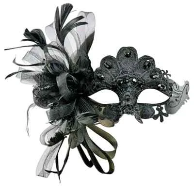 Kirks Folly Feather Fairy Lace Masquerade Mardi Gras Mask HALLOWEEN - Image 1 of 2