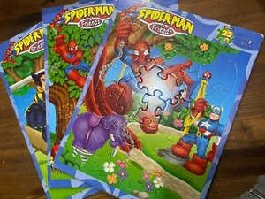 Spiderman and friends 25 piece frame tray puzzles (set of 3)  by Rose Art - Picture 1 of 4