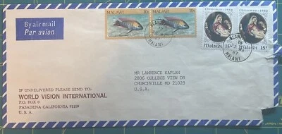 First Day Cover Stamps Malawi 628-633 Lake Malawi Fish FDC - Image 1 of 4