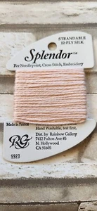 Rainbow Gallery Splendor Medium Dark Flesh 923 100% Silk 8 Yards Needlework - Picture 1 of 3