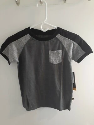 LEE Boys' Little Short Sleeve XL Pocket T Shirt, Black/Gray NWT - Image 1 of 2
